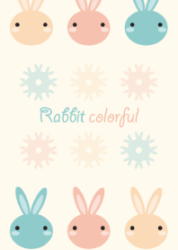 Rabbit colorful