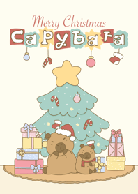Merry Christmas Capybara