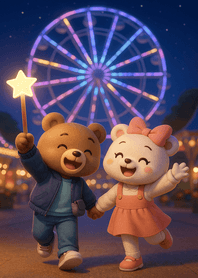 Starlit Ferris Wheel Journey