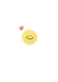 White. Watercolor smile.