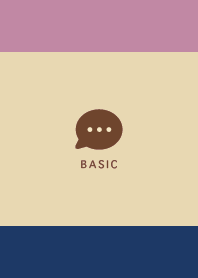 Basic// Navy&Brown/Dull Pink 01