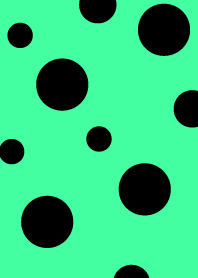 Black Circle - green-