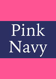 ピンク & ネイビーシンプル