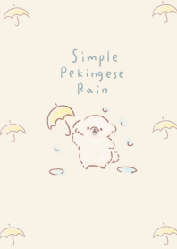 Simple Pekingese Rain Beige.