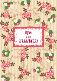 rose and strawberry