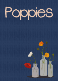 Poppies02 + beige/br