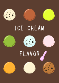 ICE CREAM FLAVOR/DEEP BROWN