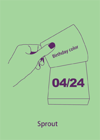 Birthday color April 24 simple