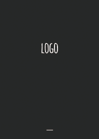 黒と白 / シンプルなロゴ文字