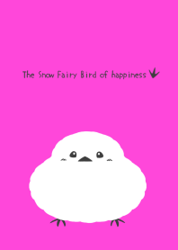 Snow Fairy Bird of happinessj-NEON PINK