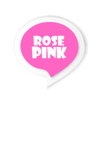 Rose Pink Button In White V.3