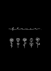 花 * black