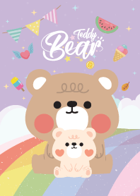 Teddy Bear Sky Galaxy Violet