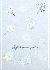 blue Oil painting of flowers 05_2