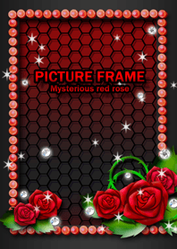 PICTURE FRAME Mysterious red rose