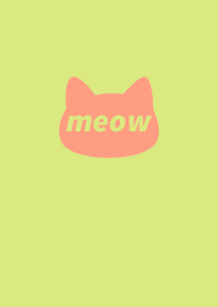 meow (Miao) / Light green pink