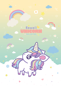 Unicorn Sky Rainbow Lovely