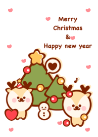 Mini deer in winter 14