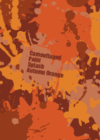 Camouflaged paint splash Autumn Orange