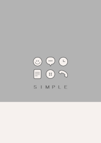 シンプル（beige gray)V.353