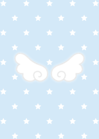 Star Pattern & Wishcore (White Blue)