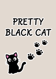 PRETTY BLACK CAT Theme/BEIGE