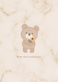 Bear and sunflower brown03_2