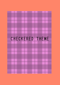 PINK CHECKERED THEMEj-APRICOT COLOR