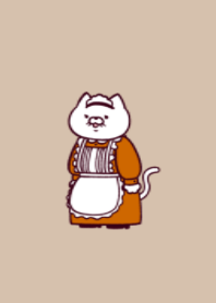 Housemaid cat.(dusty colors02)
