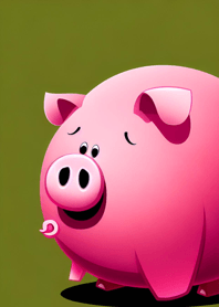 Happy pink pig 600D0b