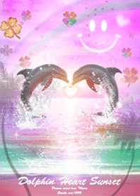 Dolphins and a magical sunset smile