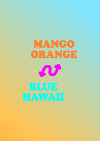 マンゴーオレンジ ↔︎ ブルーハワイ<夏柄>