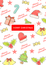 カラフルクリスマス＊水彩＠冬特集