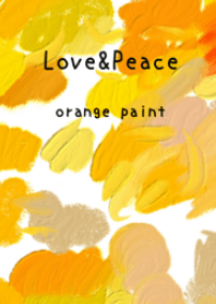 Oil painting art orange paint3