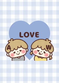 Love Couple -initial A&W-
