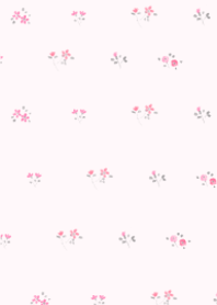ピンクの小花柄の着せ替え