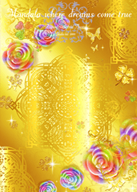 Mandala where dreams come true Gold2