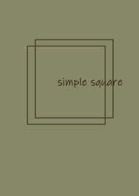 simple square =khaki=(JP)
