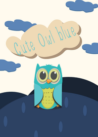 Cute Owl Blue