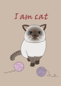Animal Series-Cat to Play with Yarn Ball
