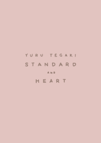 simple standard & heart  #pink