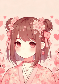 pink sakura blossom with you  JP12