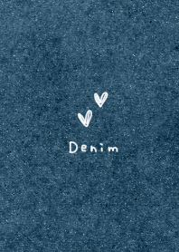 Denim. Loose heart.