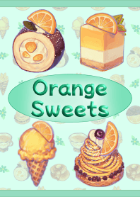 橙色糖果主題（綠色）