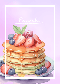 Watercolor Pancake : purple