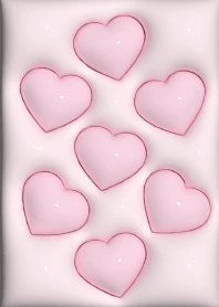 Plump heart pink
