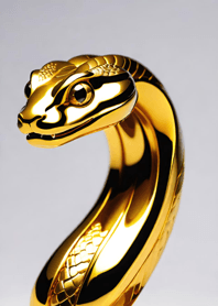 Prosperous Golden Snake   0F6152