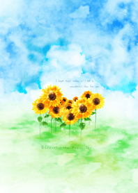 Happy Sunflower from Japan