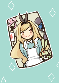 Alice with cards
