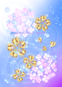 全運気アップ♥幸運のクローバーと紫陽花